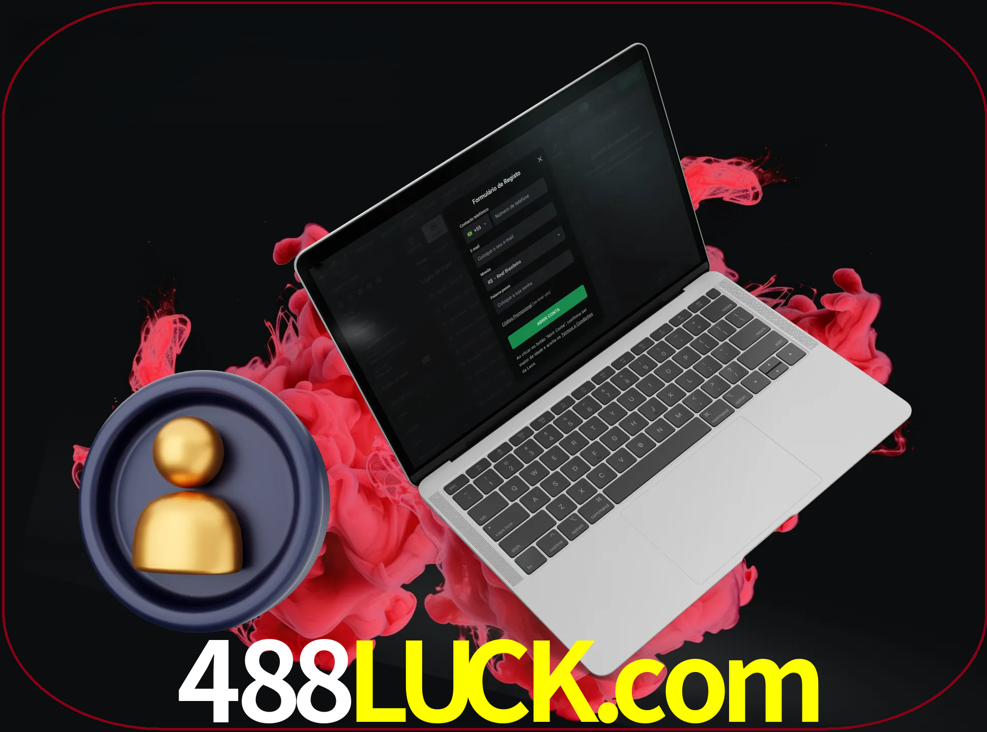 No cabeçalho do site 488luck, clique no botão que o levará a um formulário especial onde terá de introduzir as suas informações actuais.