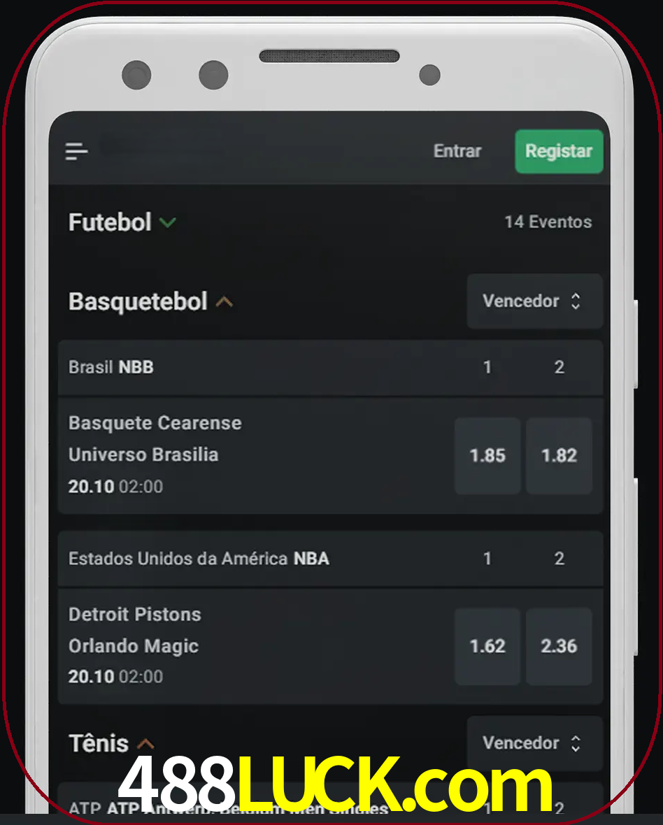 Aposte e assista aos esportes em formato ao vivo.